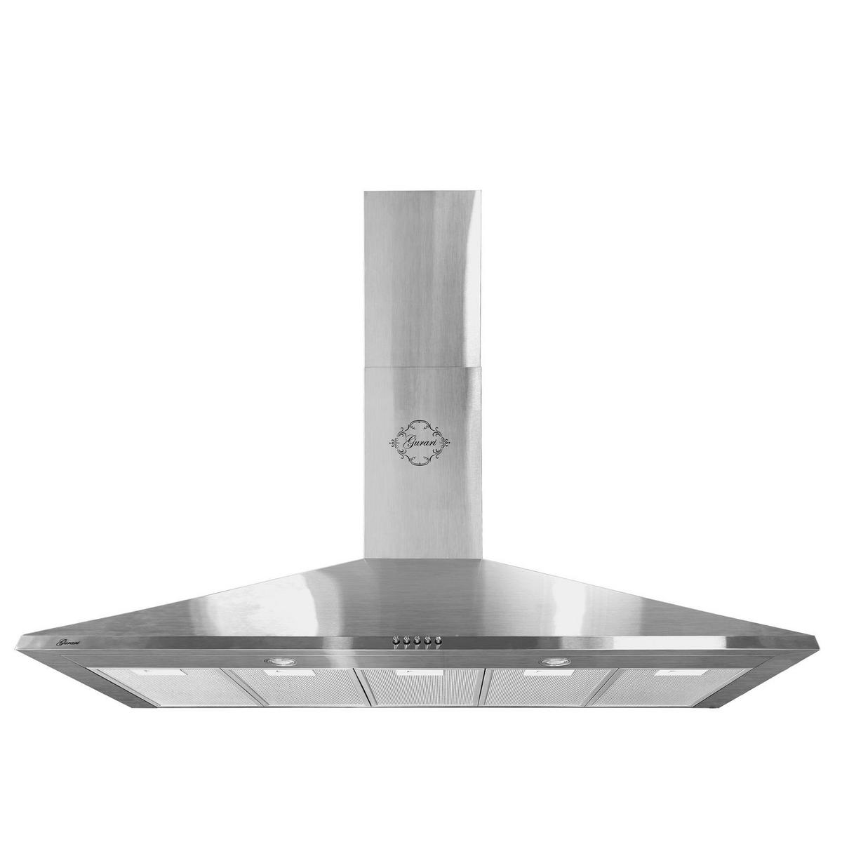 DUNSTABZUGSHAUBE GCH C 147 IS 120 N 120 cm Edelstahl - Silberfarben, Metall (120/87/47cm) - Gurari