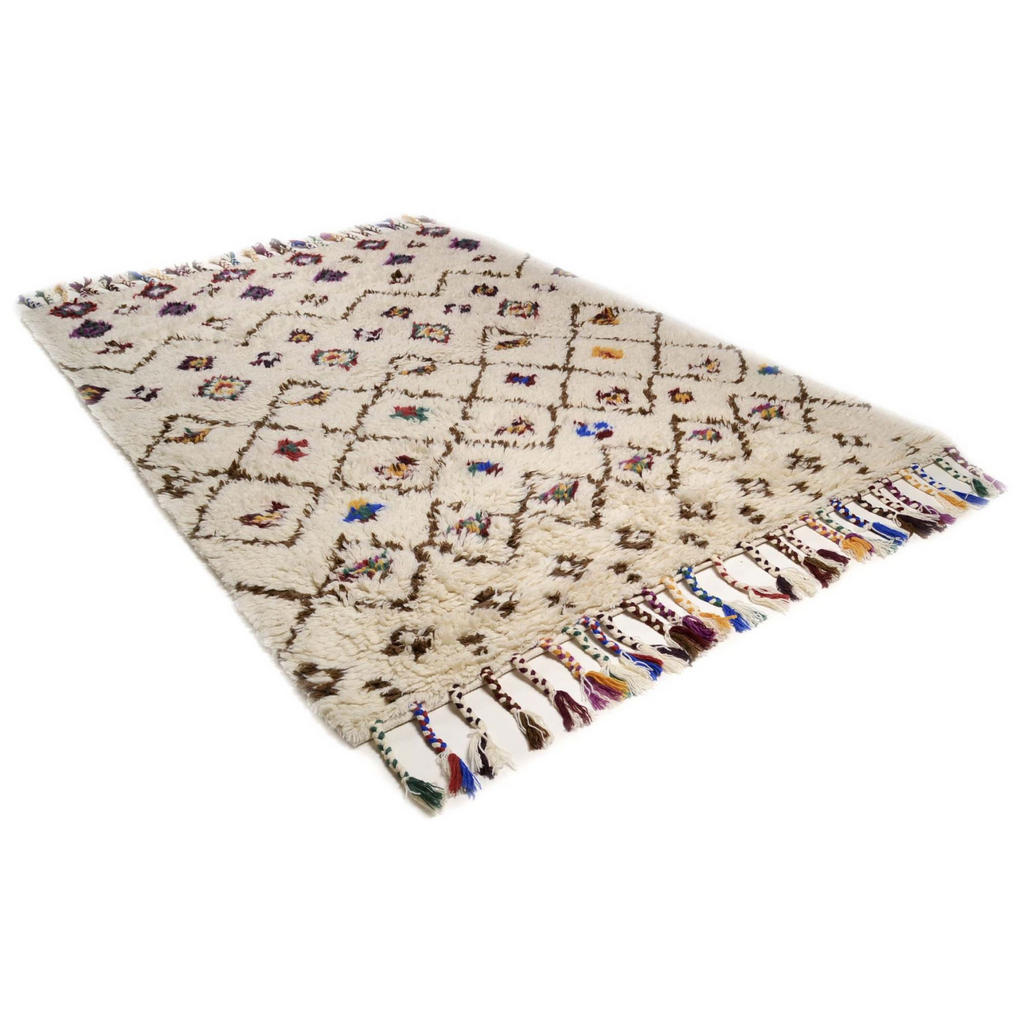 Thumbnail - Theko Webteppich, Beige, Textil, Rauten, Rechteckig, 70x140 cm, für Fußbodenheizung geeignet, Teppiche & Böden, Teppiche...