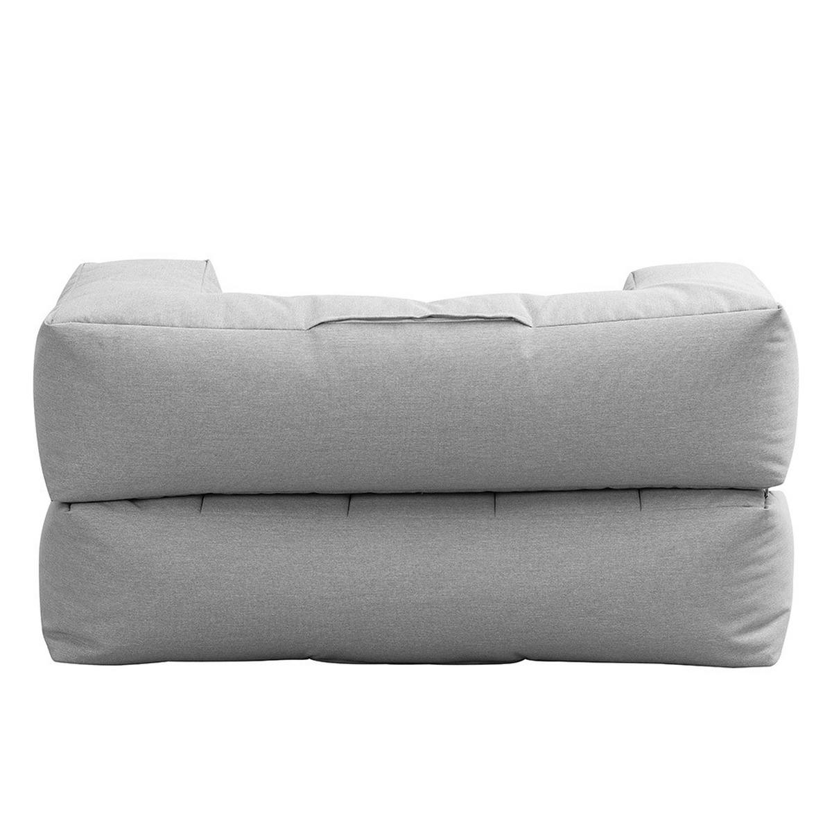 SITZSACK HEAVEN - Hellgrau - Beige, Textil (152/100/76cm) - Home Deluxe