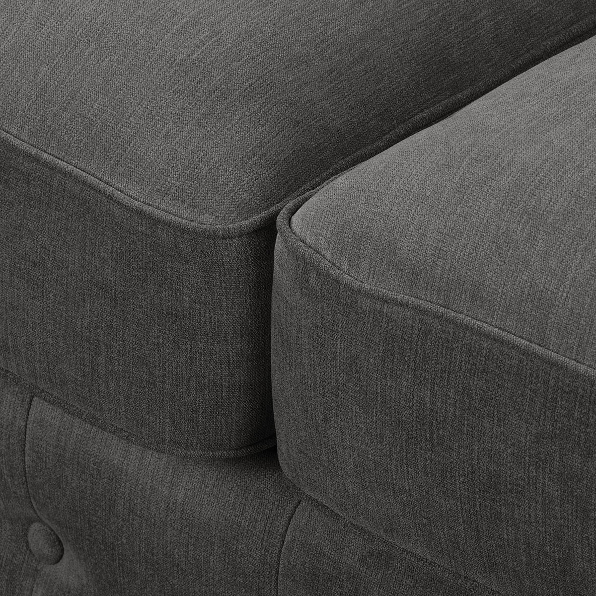 3-SITZER SOFA - Microfaser - Grau, Textil (250/93/100cm) - home24