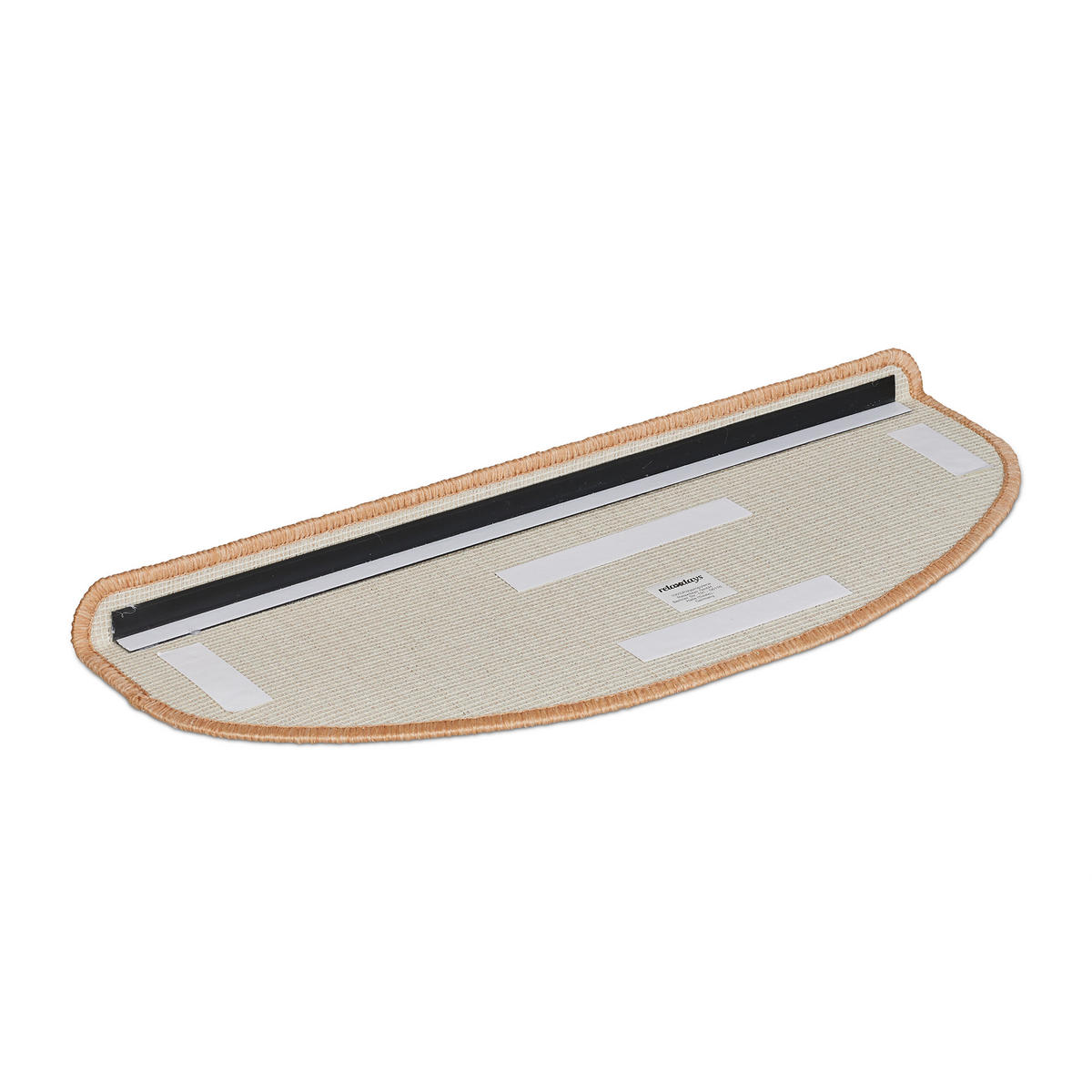 15XSTUFENMATTEN - Beige, Kunststoff (24/65/4cm) - Relaxdays