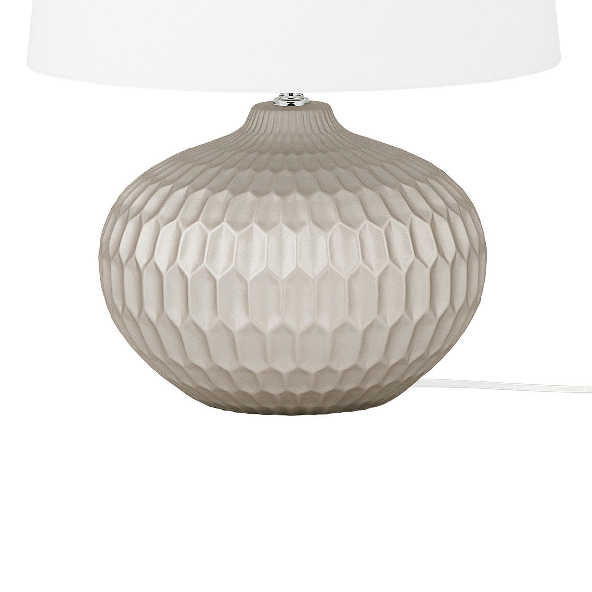 TISCHLAMPE Pirita 38/38/51 cm - Goldfarben, Keramik (38/38/51cm) - Beliani