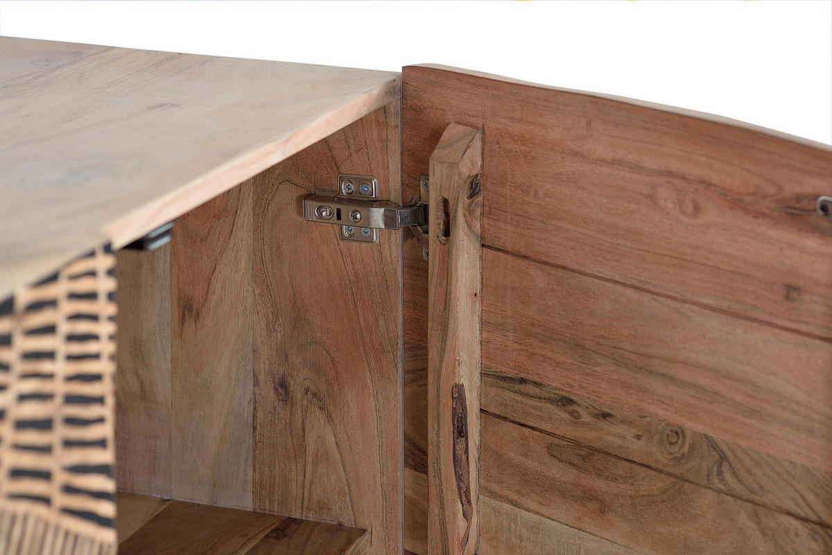 SIDEBOARD aus Akazienholz - Braun, Holz (40/90/200cm) - Giner y Colomer