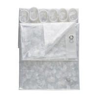 DUSCHVORHANG Zac Weiß 29./20/2.5 cm Textilien - Weiß, Textil (20/29cm) - Mondex