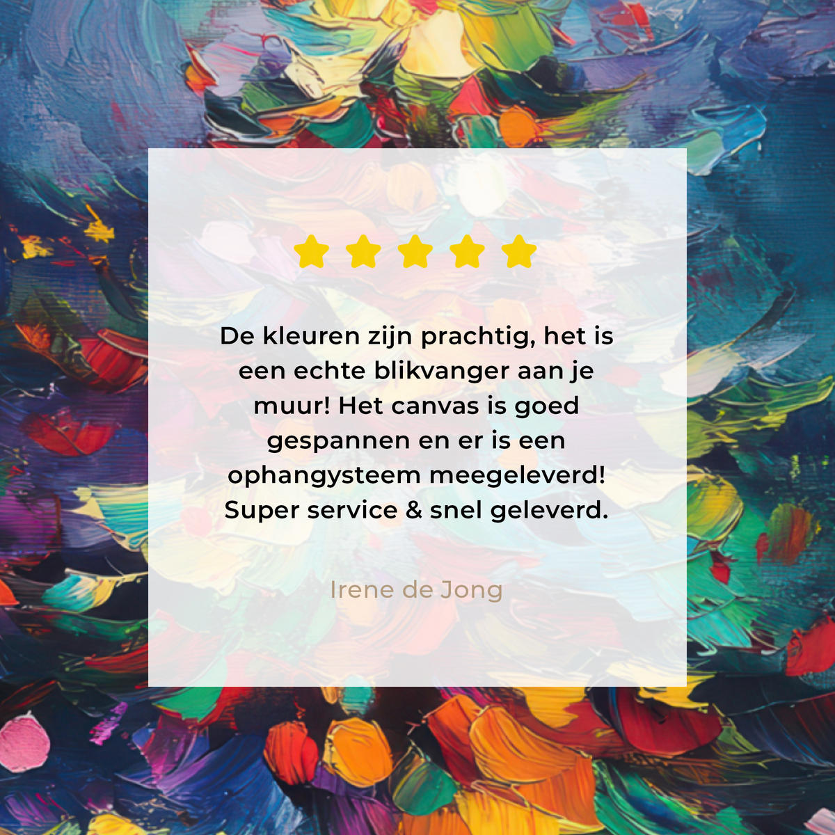 LEINWANDBILD Weihnachtsbaum - Weihnachten - Abstrakt - Farbenfroh Deko Wohnzimmer 20x20 cm - Multicolor, Textil (20/20cm) - MuchoWow