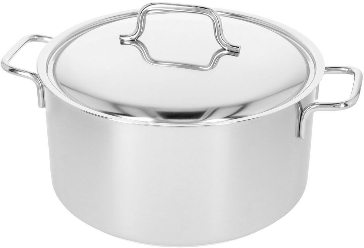KOCHTOPF Apollo 7 - ø 24 cm / 5.2 Liter - Silberfarben, Metall (24cm) - Demeyere