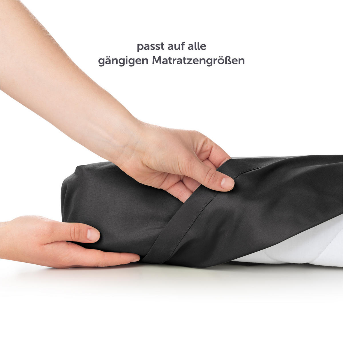 BETTTUCH ohne Gummi 220/275 cm, in Dunkelgrau - Dunkelgrau, Textil (275/220cm) - Blumtal