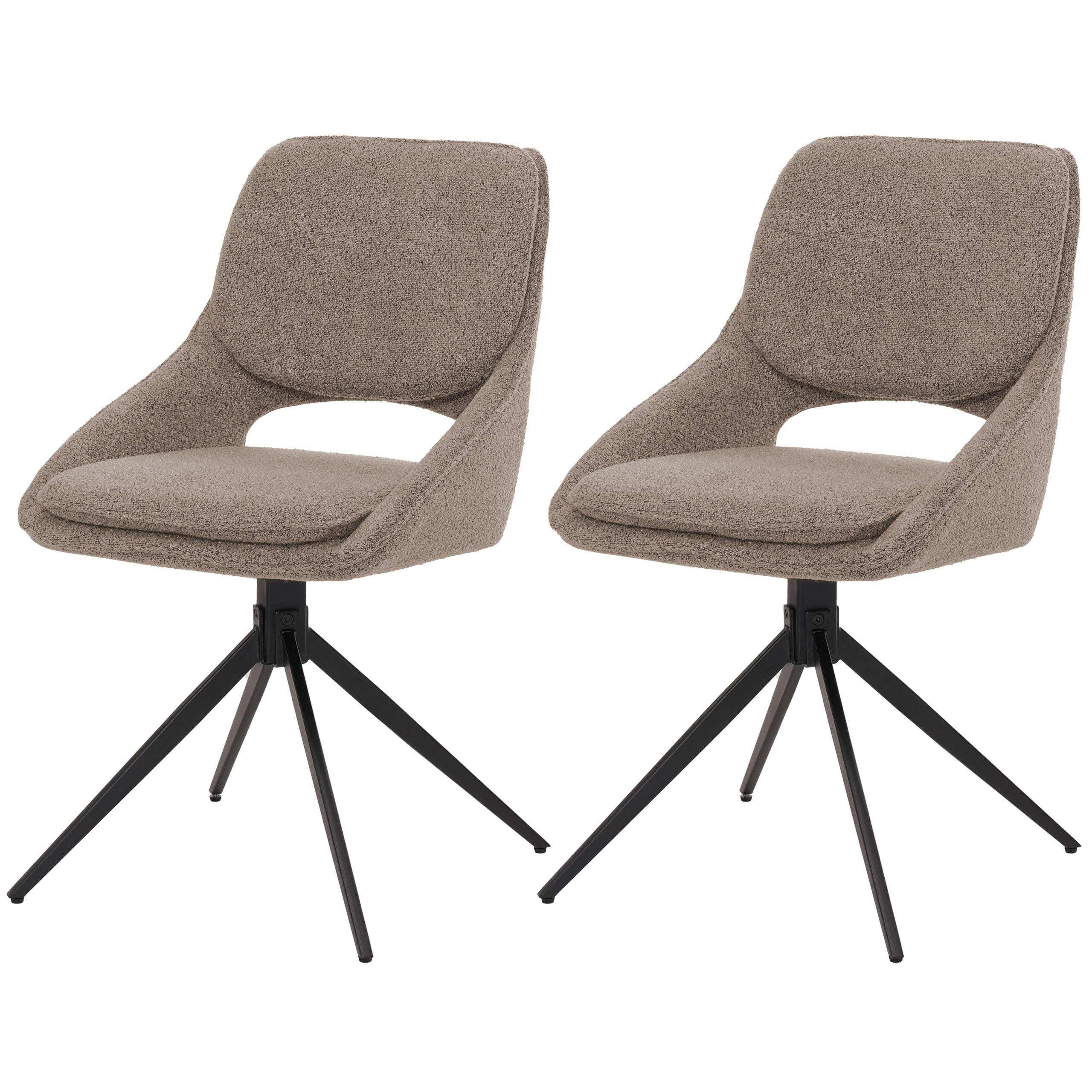 ESSZIMMERSTUHL Beige 2er-Set - Beige, Textil (55/87/55cm) - MCW