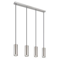 LED HÄNGELEUCHTE Metall Silber 4-flammig - Silberfarben, Metall (65/6/120cm)