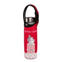 TRINKFLASCHE Barbara Freundlieb - Ich muss gar nichts, Glas-Kombi, Bunt, 700 ml - Multicolor, Glas (0.7L) - Goebel