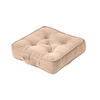 SITZKISSEN Rajput beige 40/40/8 cm - Hellbraun, Textil (40/40/8cm) - Homescapes
