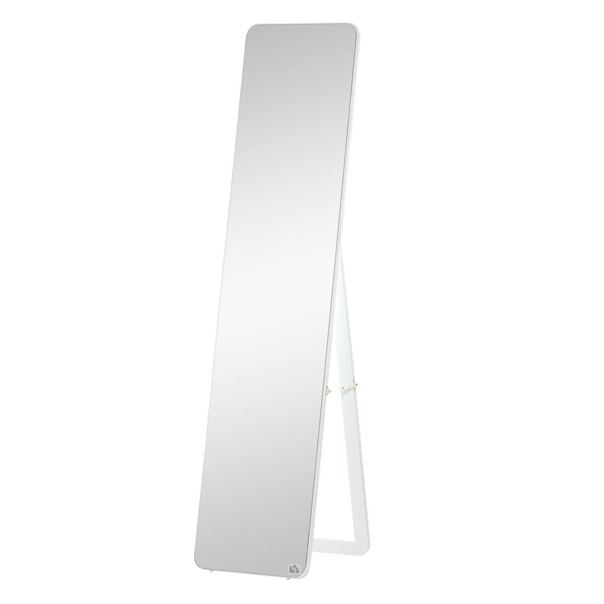 STANDSPIEGEL DE-09777 Weiß - Weiß, Glas (37/156/43cm) - ComfortXL