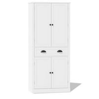 KÜCHENBUFFET mit 4 Türen, 1 Schubladen und verstellbaren Einlegeböden, 80 x 40 x 182 cm, Weiß, MDF - Weiß, Holzwerkstoff (80/182/40cm) - SONNENH