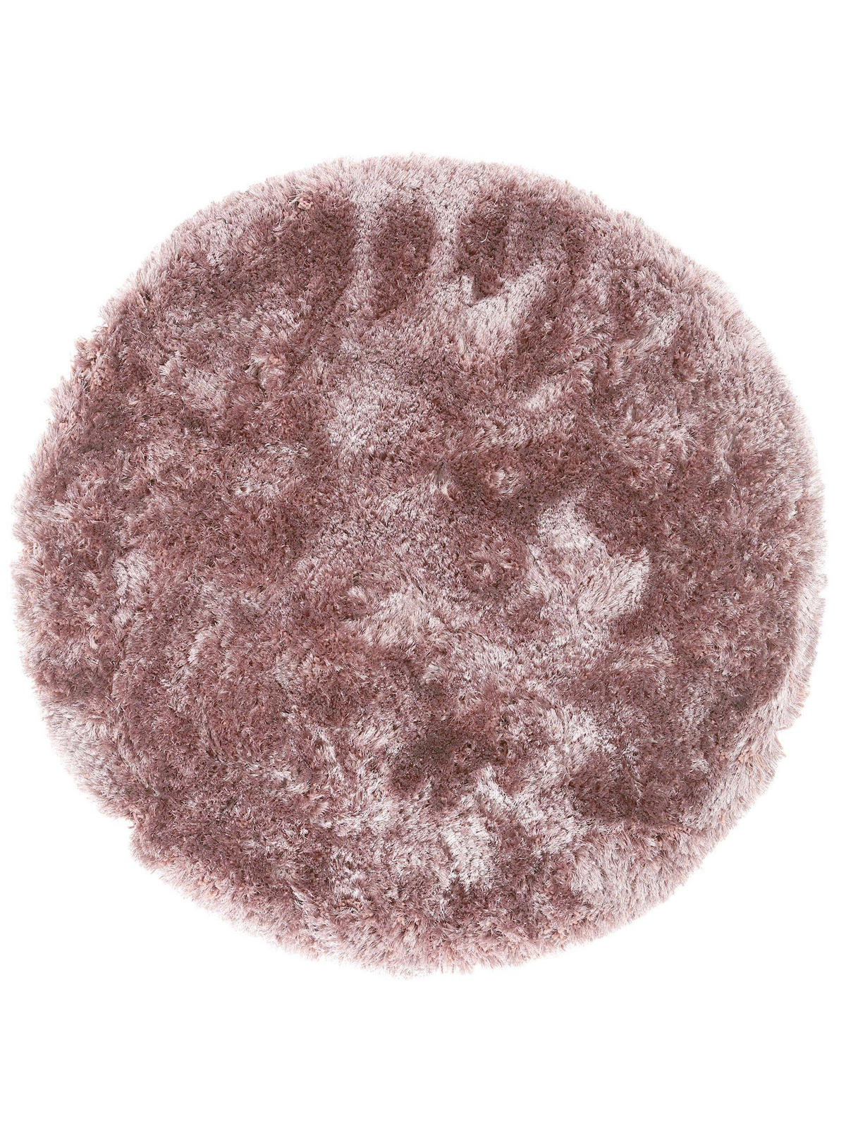 HOCHFLORTEPPICH rund Bright Lila ø 150 cm rund - Lila, Textil (150/150cm) - benuta Finest