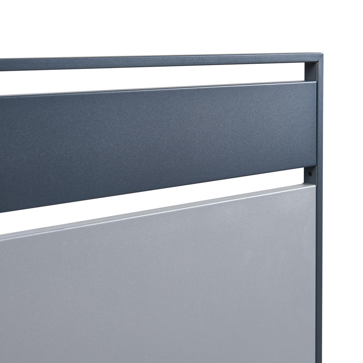 MÜLLTONNENBOX-ELEMENT Uusikaupunki - Anthrazit/Silberfarben, Metall (83/120/11cm) - [en.casa]