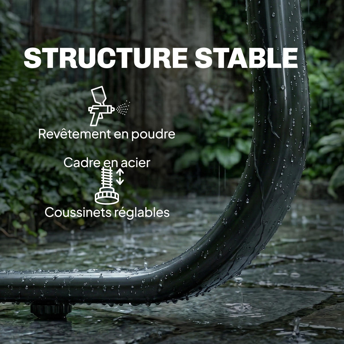 GARTENSET 4-teilige DE-13507 Dunkelgrau - Dunkelgrau, Metall - ComfortXL