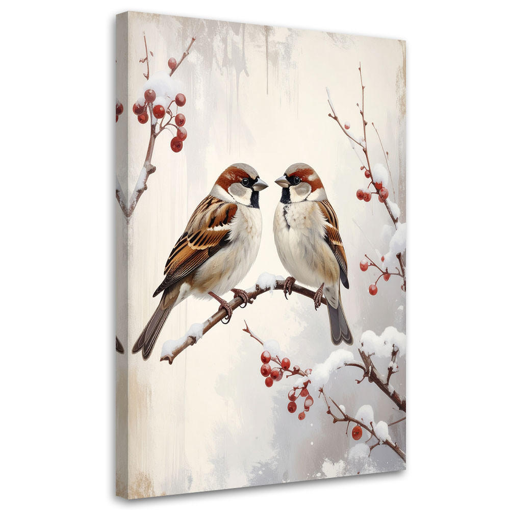 Feeby Leinwandbild Grau 80x120 cm