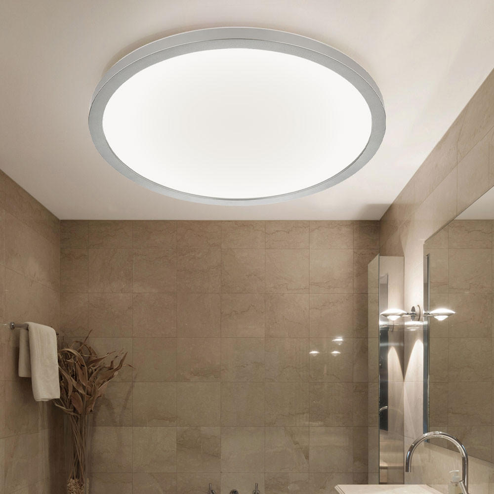 LED DECKENLEUCHTE Sapana Weiß Opal - Weiß, Kunststoff (42/42/2.5cm) - Globo Lighting