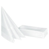 STOFFSERVIETTEN, 6er-Set, 50x50 cm, 100% Baumwolle, Weiß - Weiß, Textil (50/50cm) - Zollner