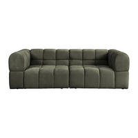 SOFA - 3 Personen - stoff - khaki Rimalo - Schlammfarben, Textil (244/75/102cm) - Vente-Unique