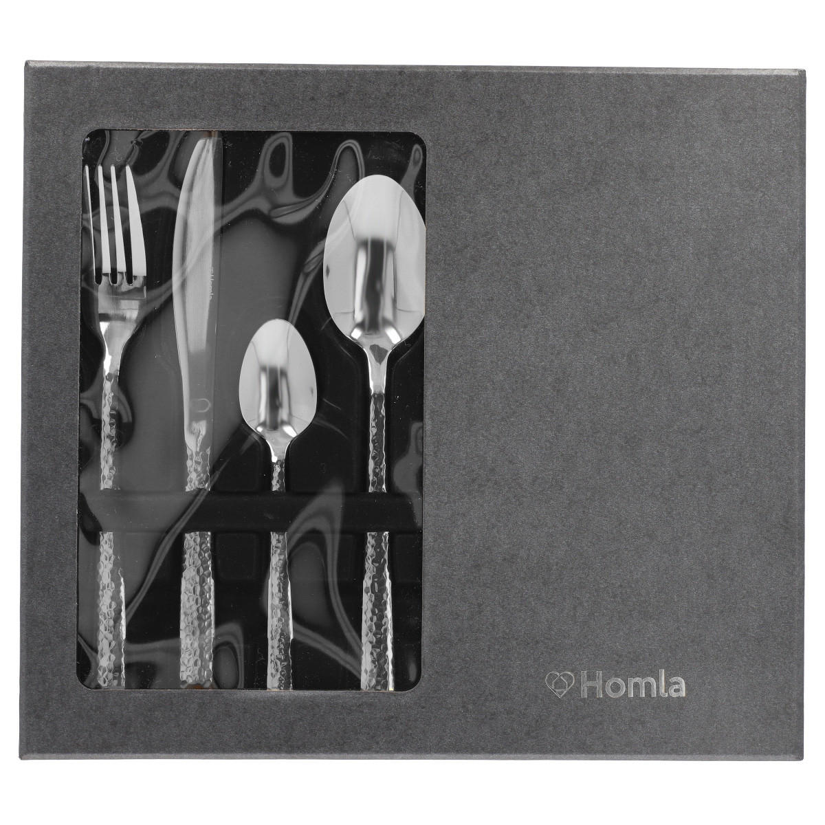 BESTECKSET Martello Silber 24-tlg. - Silberfarben, Metall - Homla