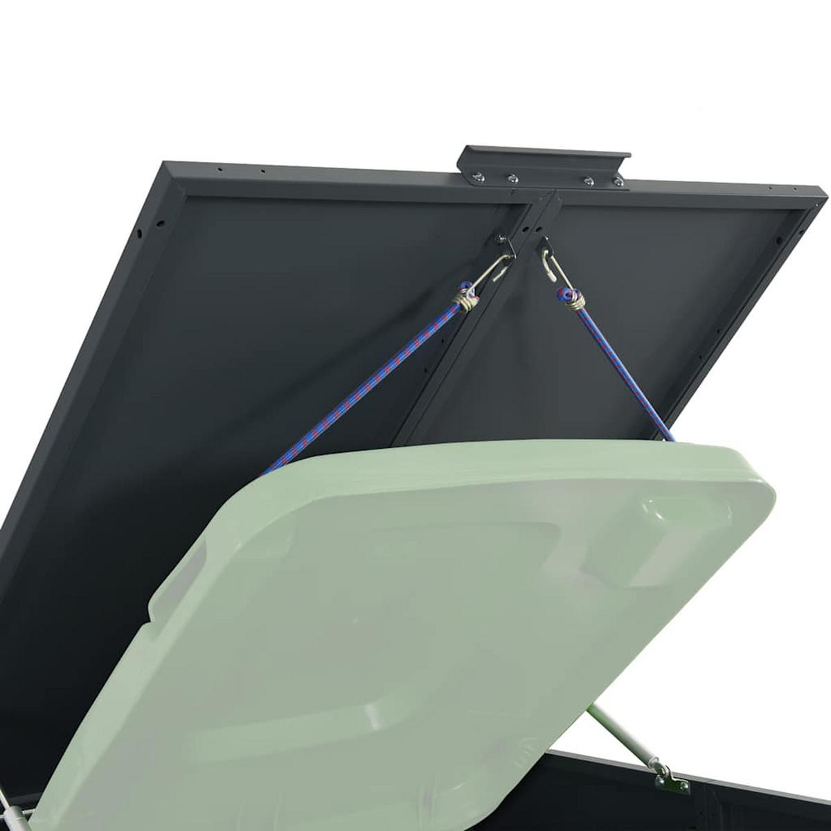 MÜLLTONNENBOX Gorilo für 5 Tonnen Anthrazit 345x79x117 cm - Anthrazit, Metall (345/117/79cm) - DELUKE