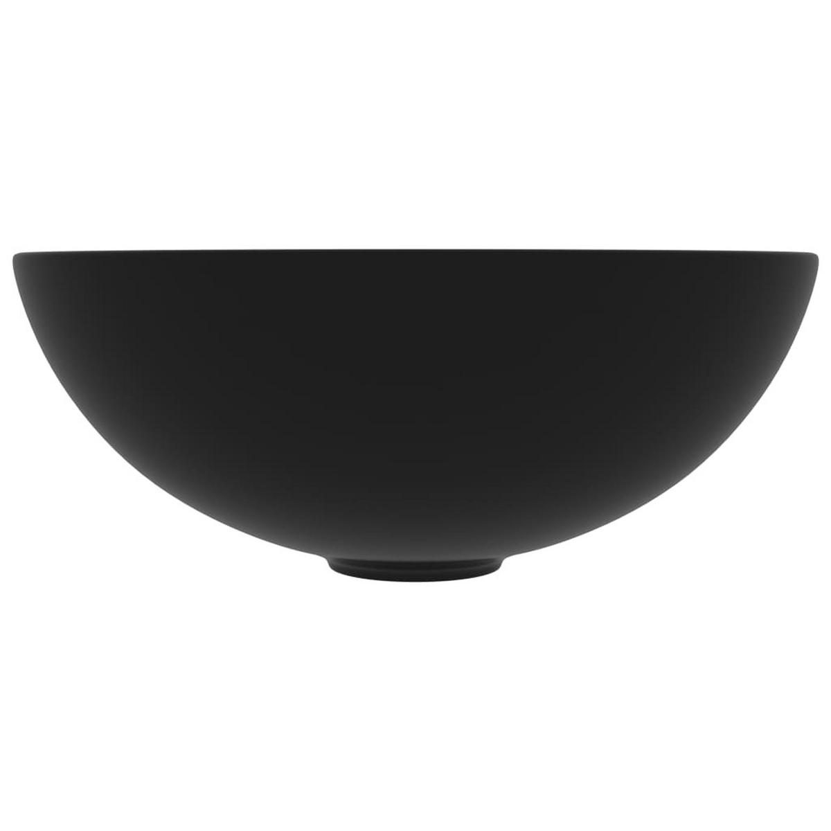 WASCHBECKEN Langlois 28/28/10 cm - Schwarz, Keramik (28/10/28cm) - Nettlife