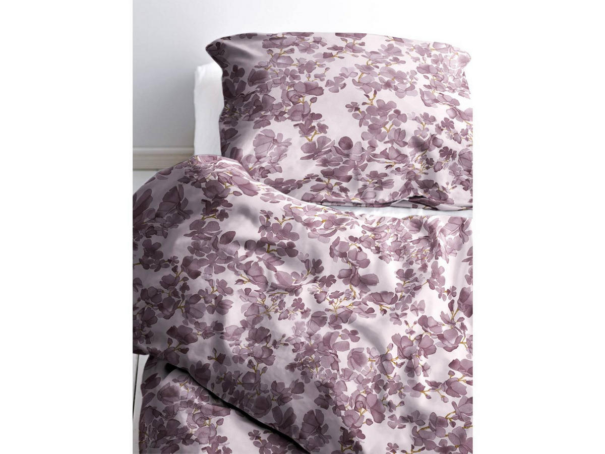 BETTWÄSCHE Blossom lila 135/200 cm Baumwolle - Violett, Textil (135/200cm) - Södahl
