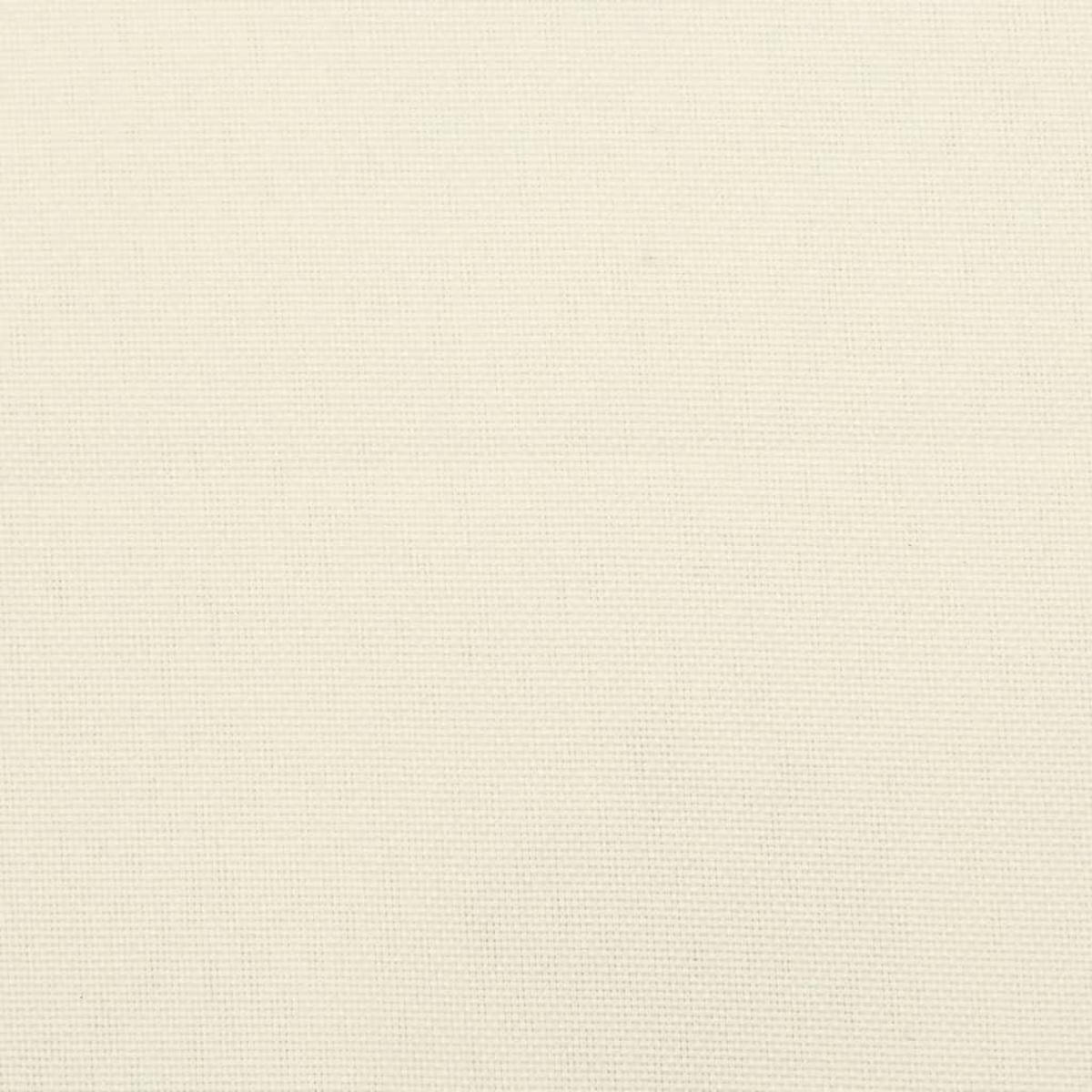 HOCHLEHNER-AUFLAGEN 6Er Set Creme Oxford-Gewebe - Creme, Textil (50/7/120cm) - vidaXL