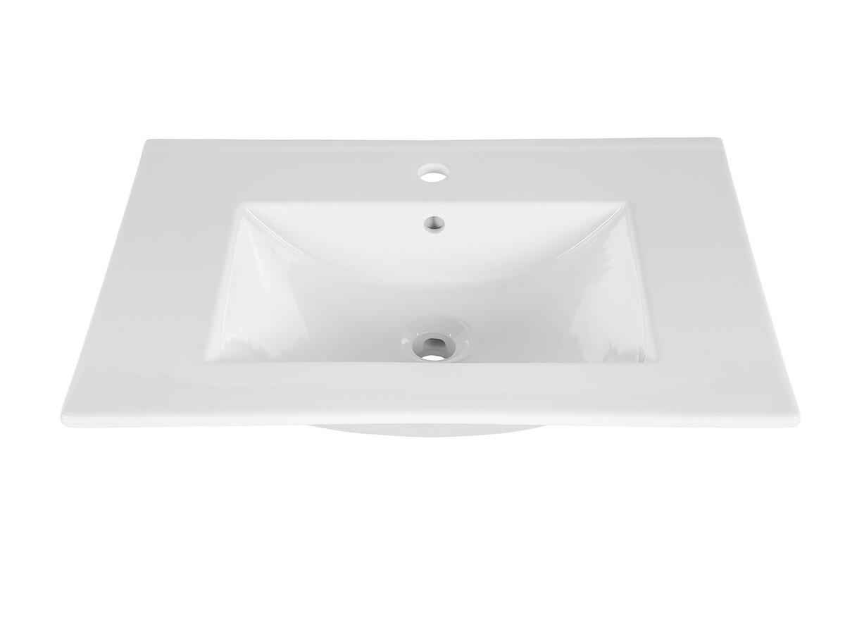 BADMÖBEL-SET 7 Teile - Bali White B BM17 in Weiß - Weiß Hochglanz, Holz (80/187/46cm)