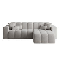 ECKSOFA Nork Grau Rechts - Grau, Holz/Textil (265/180cm) - Graingold