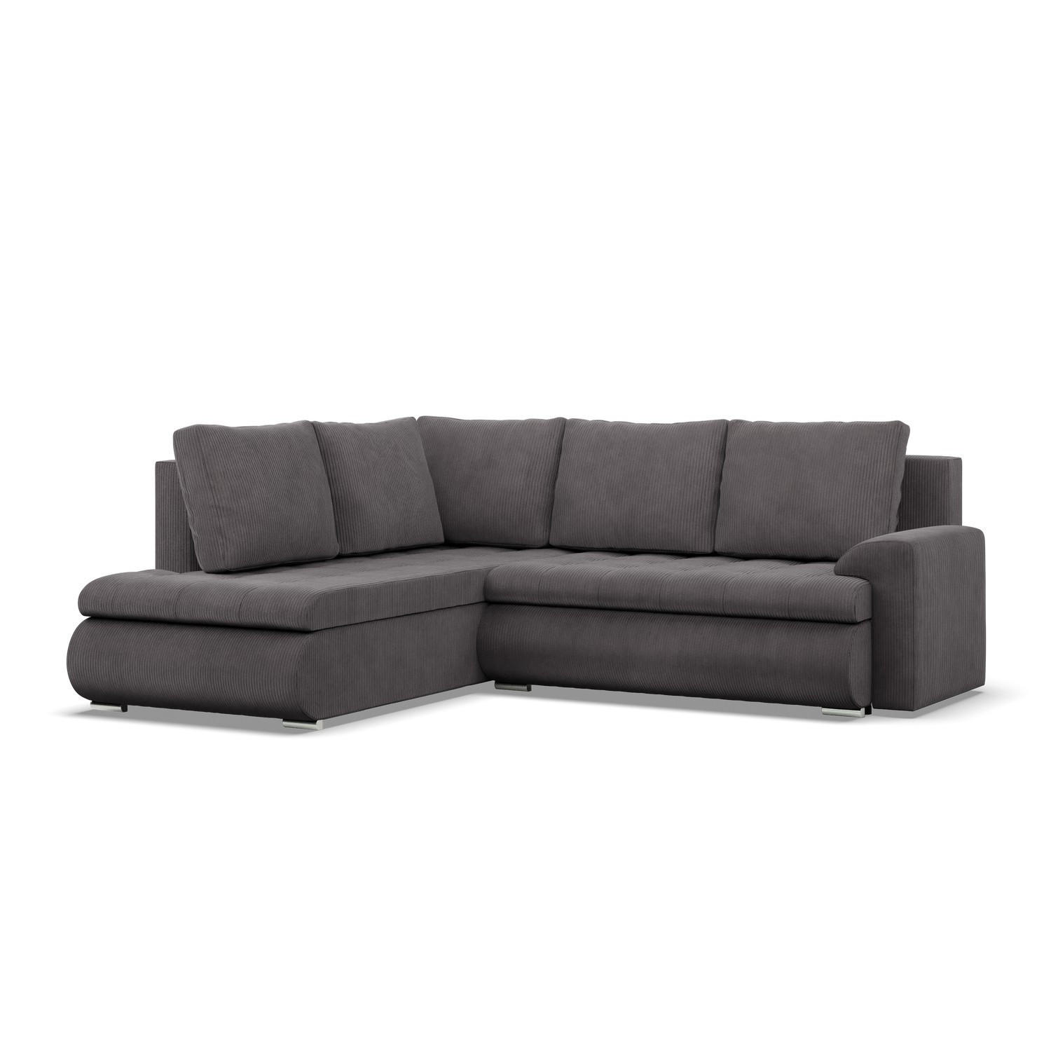 Mebligo Ecksofa Dunkelgrau 230x200 cm