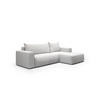 ECKSOFA aus Polyester Revolto L 6 Sitzer, Hellgrau (Aragon 80) - Hellgrau, Textil (268/163cm) - Meblito