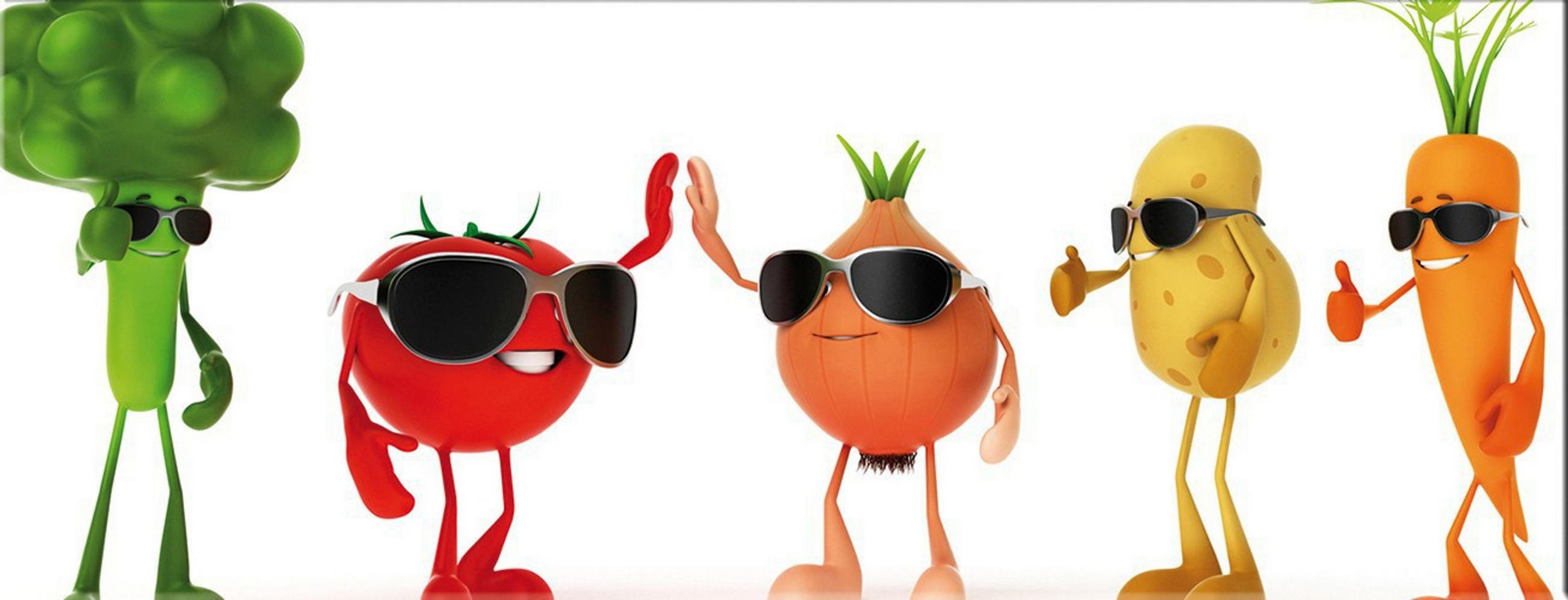 GLASBILD 80x30 cm Küche Gemüse bunt - Gelb, Glas (80/30cm) - artissimo