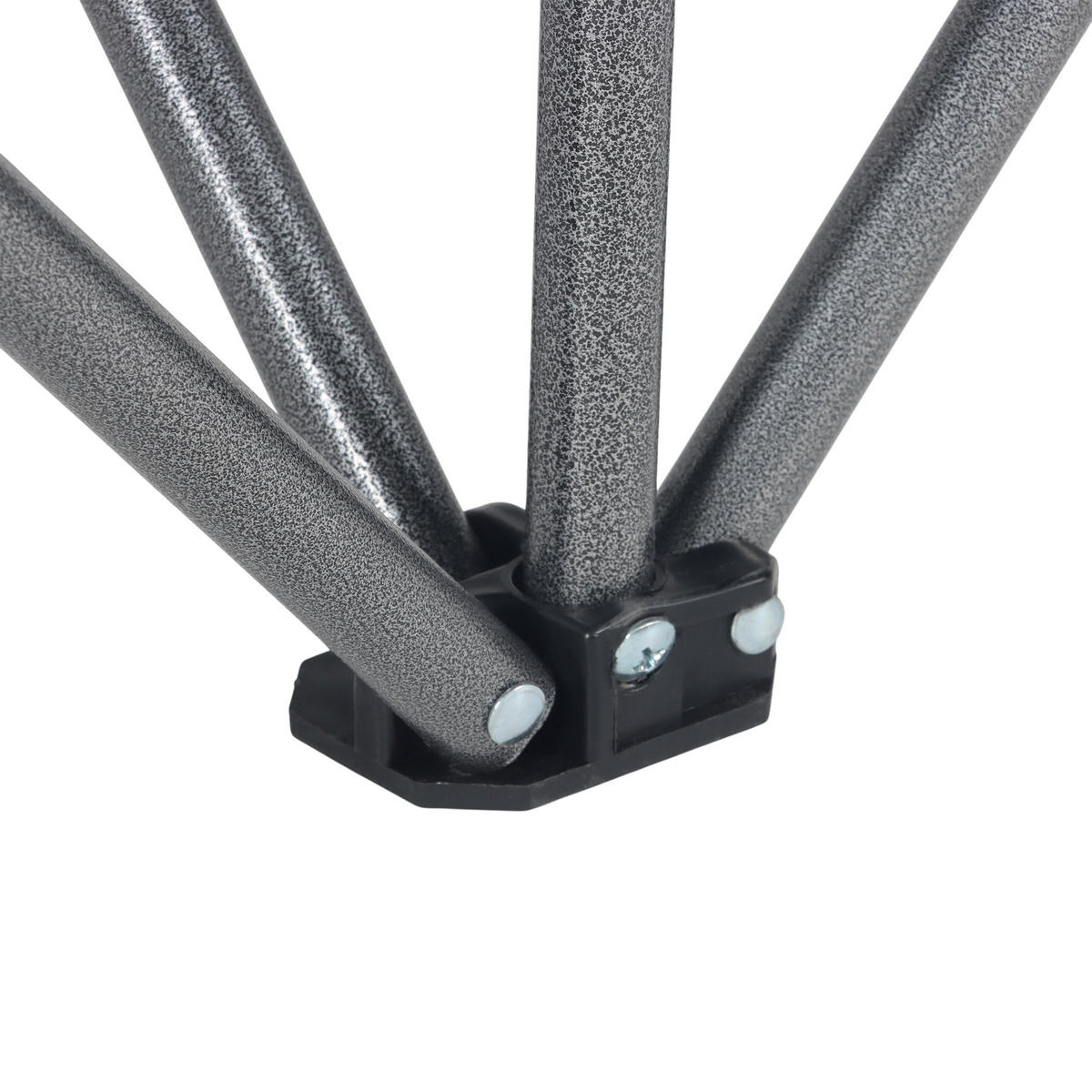 CAMPING-BANK - Grau, Textil/Metall (146/84/54cm) - Relaxdays