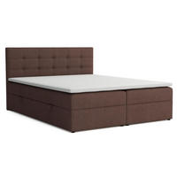 BOXBETT JESSA mit Bettkästen H2/H3 Matratze 160x200cm - Braun, Holzwerkstoff (160/200cm) - VENASI MÖBEL