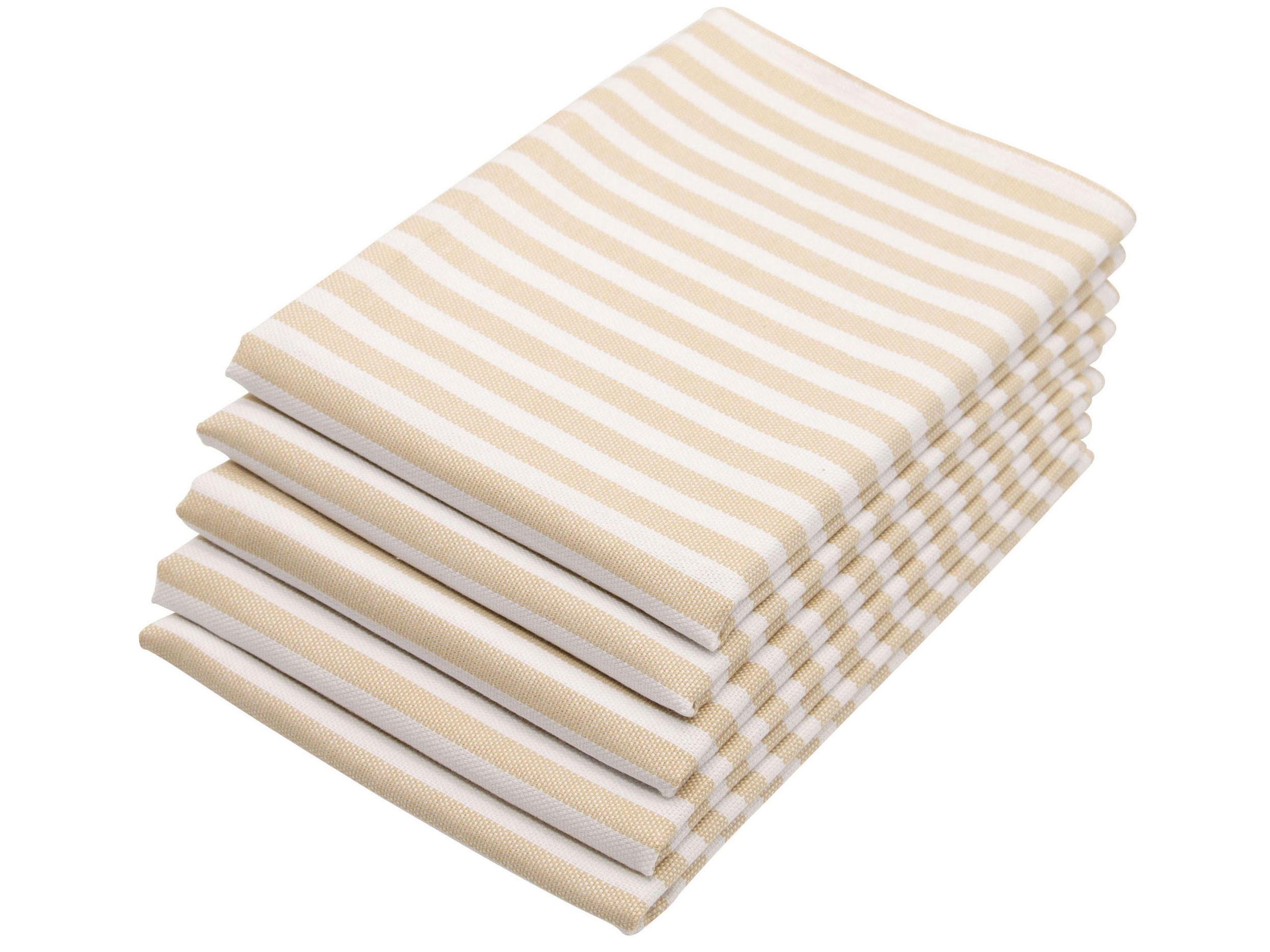 GESCHIRRTÜCHER, 5er-Set, 50x70 cm, 100% Baumwolle, Braun - Beige, Textil (50/70cm) - Zollner