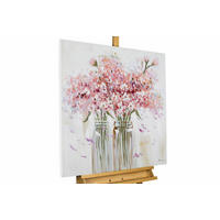 ÖLGEMÄLDE 80/80 cm - Pink, Holz/Textil (1.48/80cm) - KUNSTLOFT