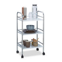 SERVIERWAGEN - Multicolor, Metall (40.5/75/31cm) - Relaxdays