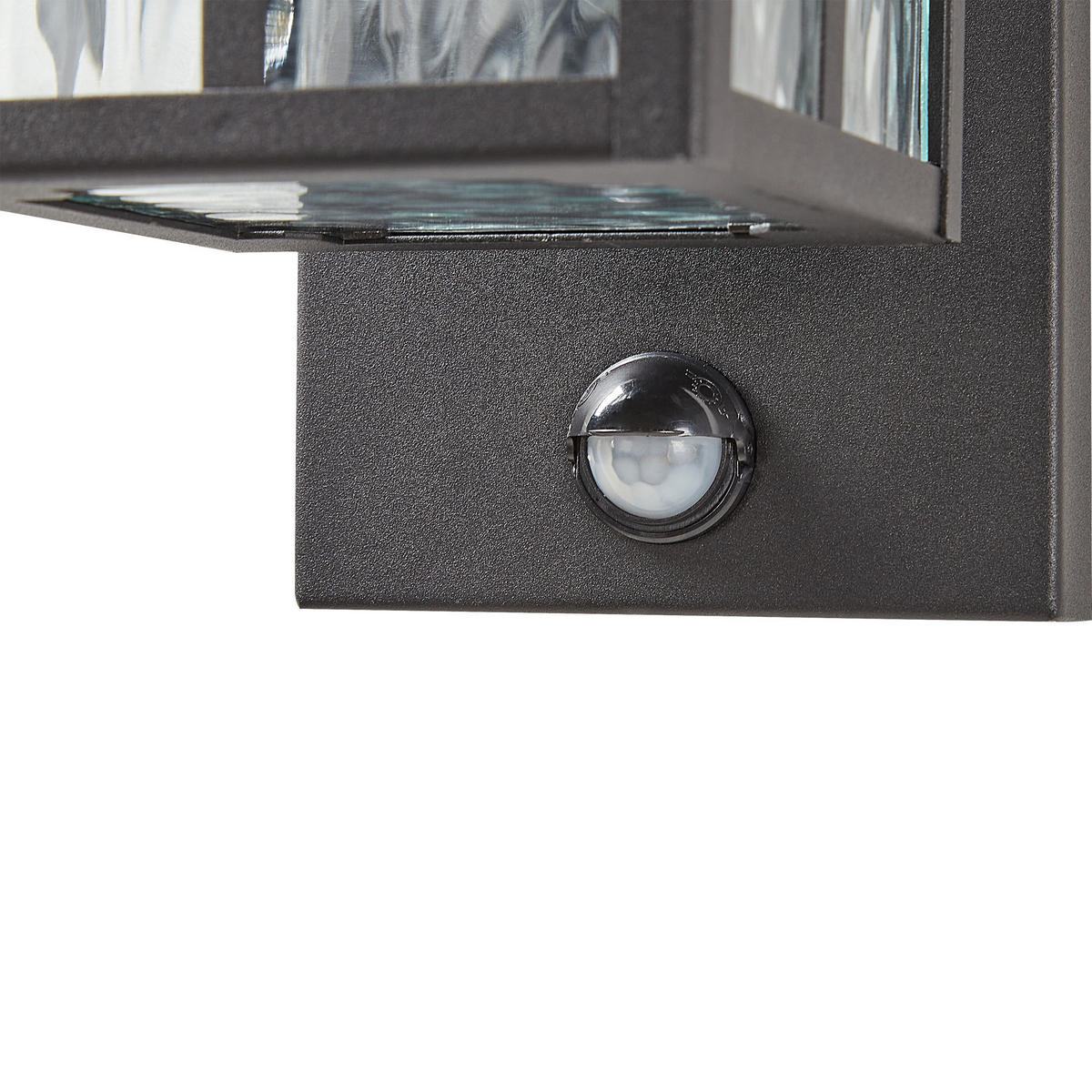 AUSSENWANDLEUCHTE Teviot 17/17/30 cm - Schwarz, Metall (17/30/17cm) - Beliani