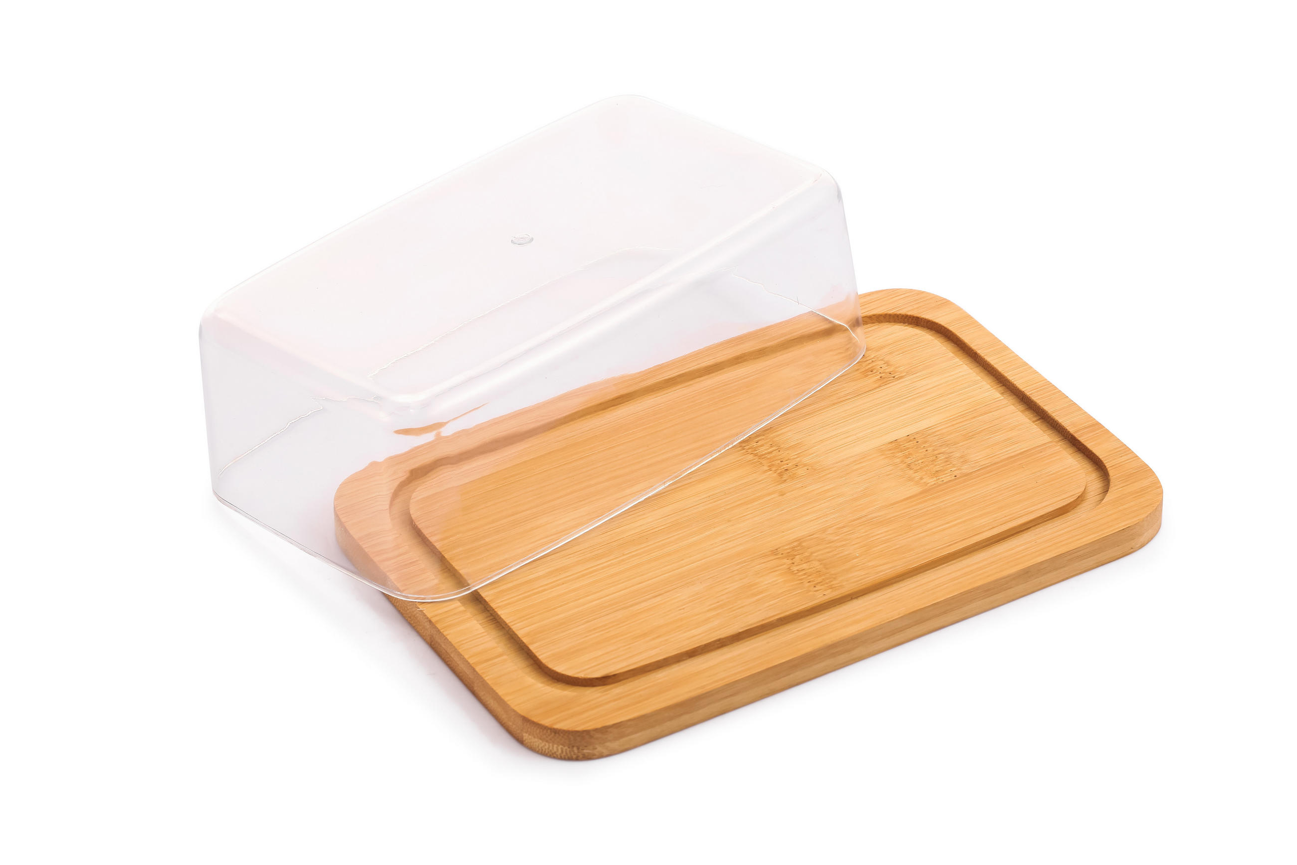BUTTERDOSE Modern Kitchen Naturfarbe 19/12.5/6.2 cm Holz - Naturfarben, Holz (12.5/6.2/19cm) - Mondex