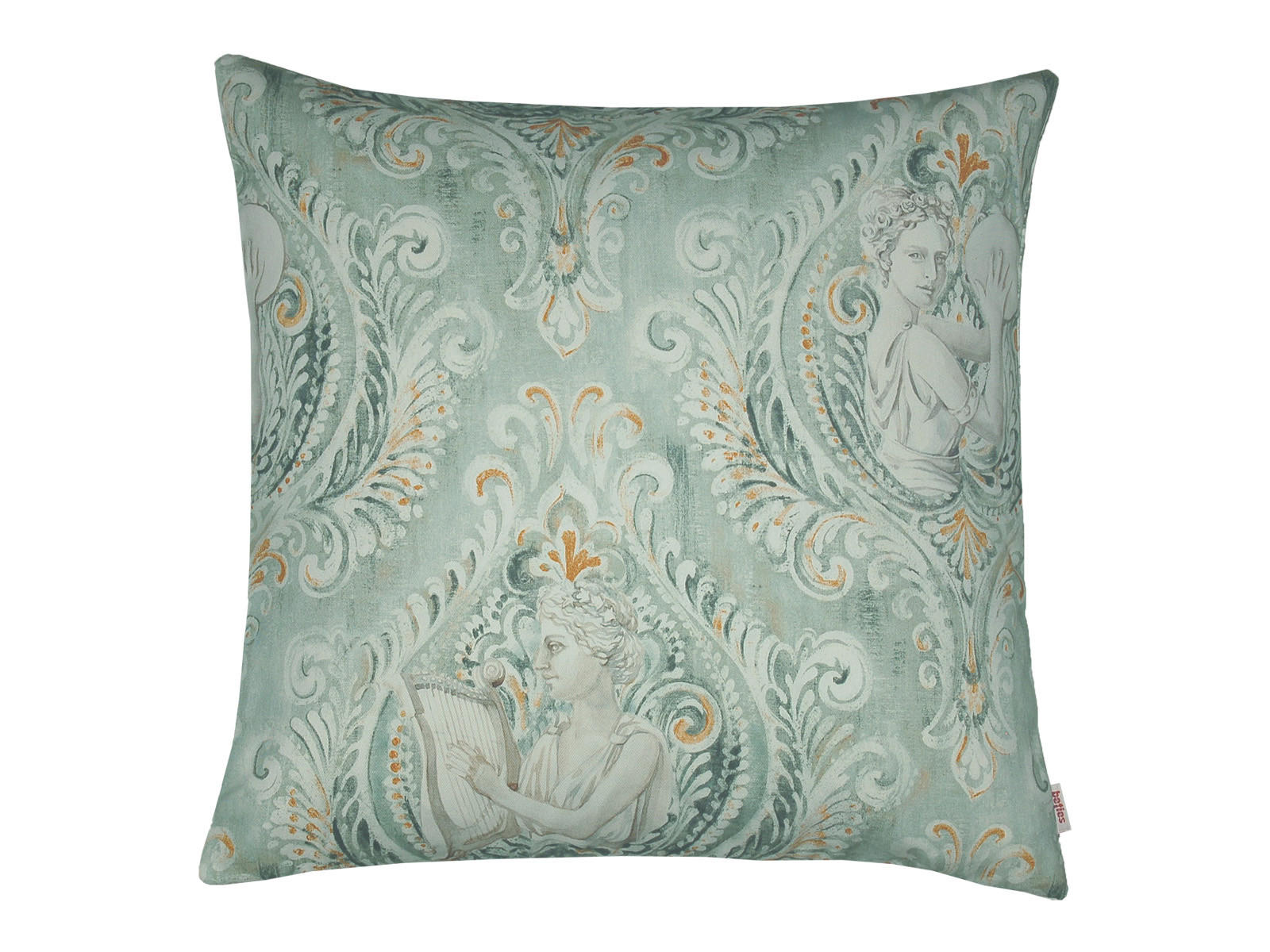 KISSENHÜLLE Hellas salbei 100% Baumwolle 50/50 cm - Salbeigrün, Textil (50/50cm) - beties Heimtextil