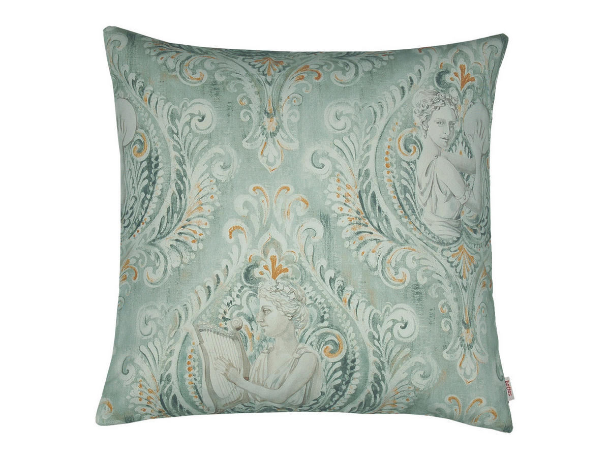 KISSENHÜLLE Hellas salbei 100% Baumwolle 50/50 cm - Salbeigrün, Textil (50/50cm) - beties Heimtextil
