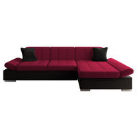 ECKSOFA Malwi, Seite: Rechts - Rot, Holz/Textil (278/161cm) - MIRJAN24
