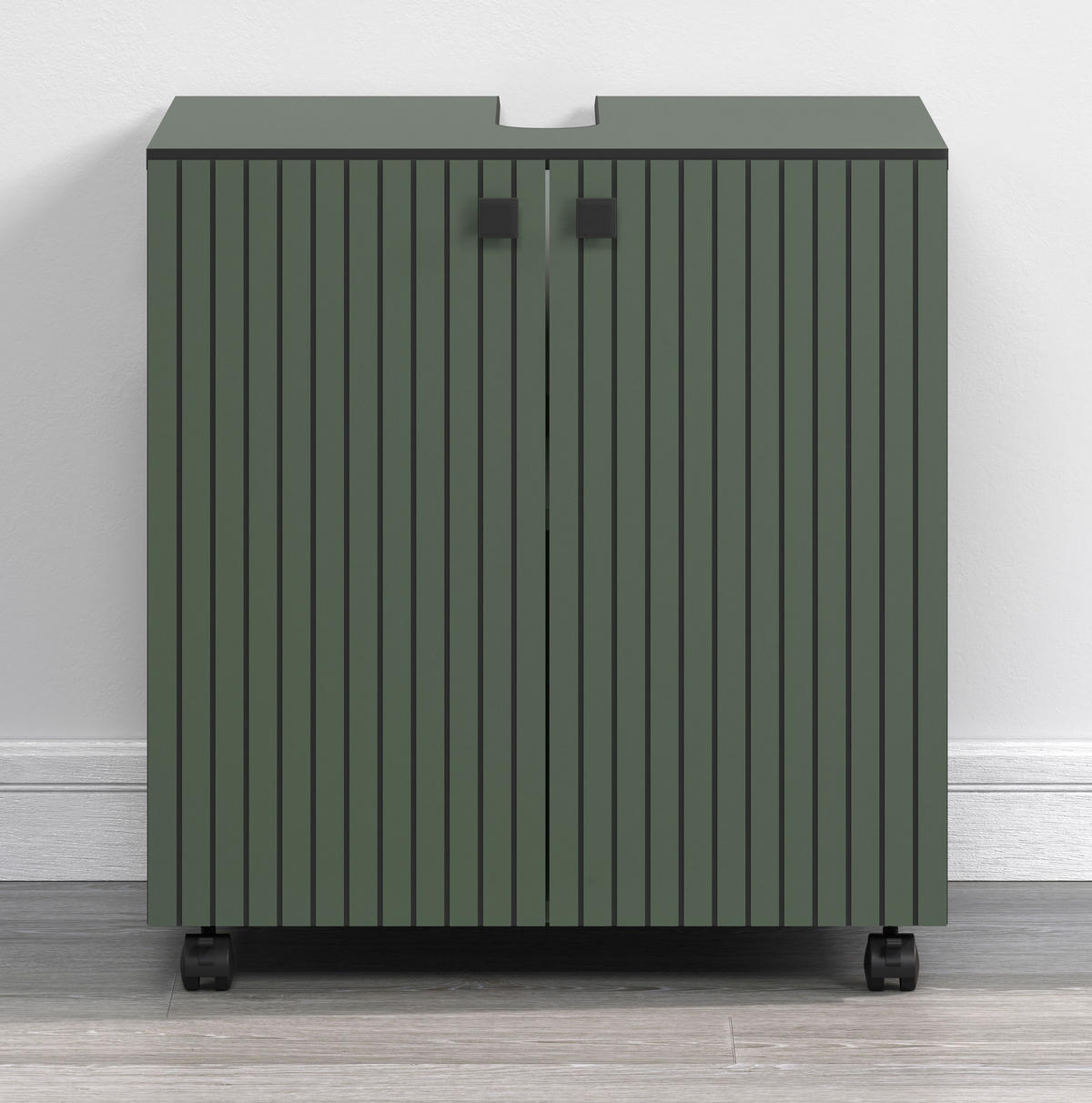 WASCHBECKENUNTERSCHRANK PureBliss Grün - Grün, Holzwerkstoff (60/64/42cm) - Trendteam