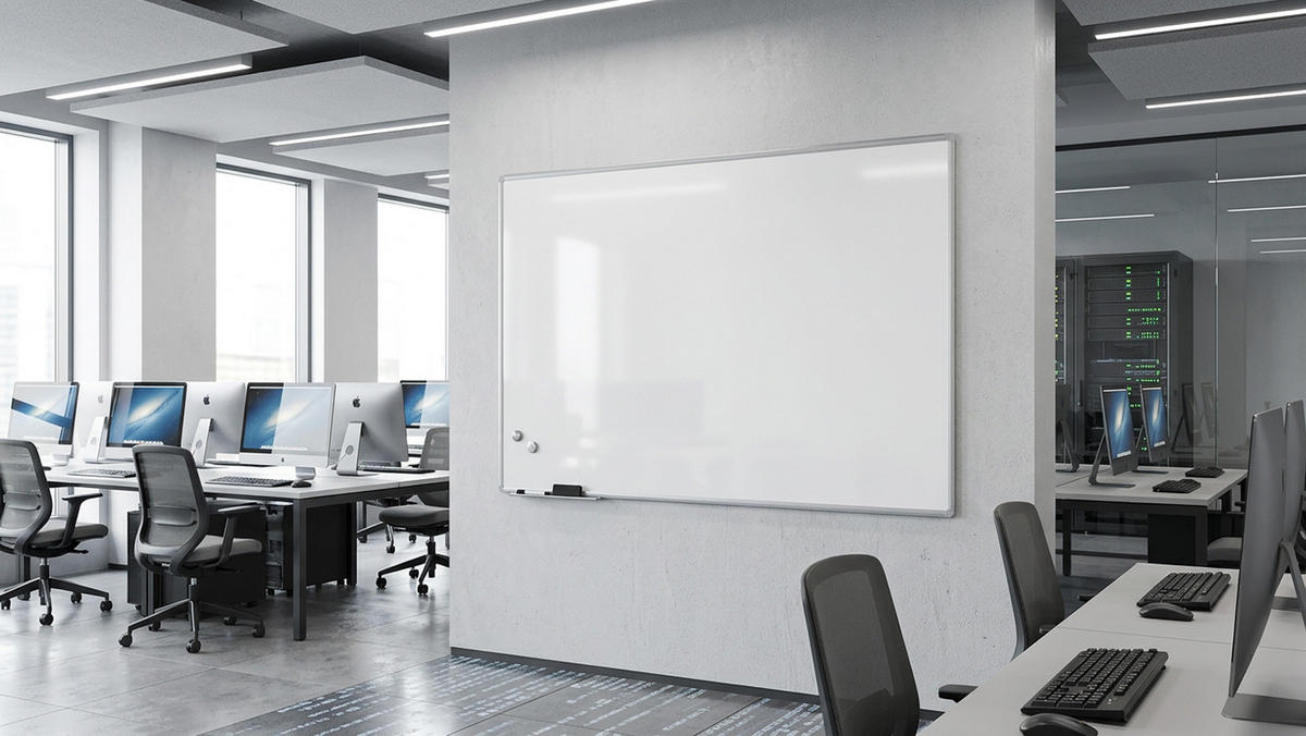 MAGNETISCHES Whiteboard - PREMIUM EXPO Alurahmen 180x120cm - Weiß, Metall (180/120/1.6cm) - ALLboards
