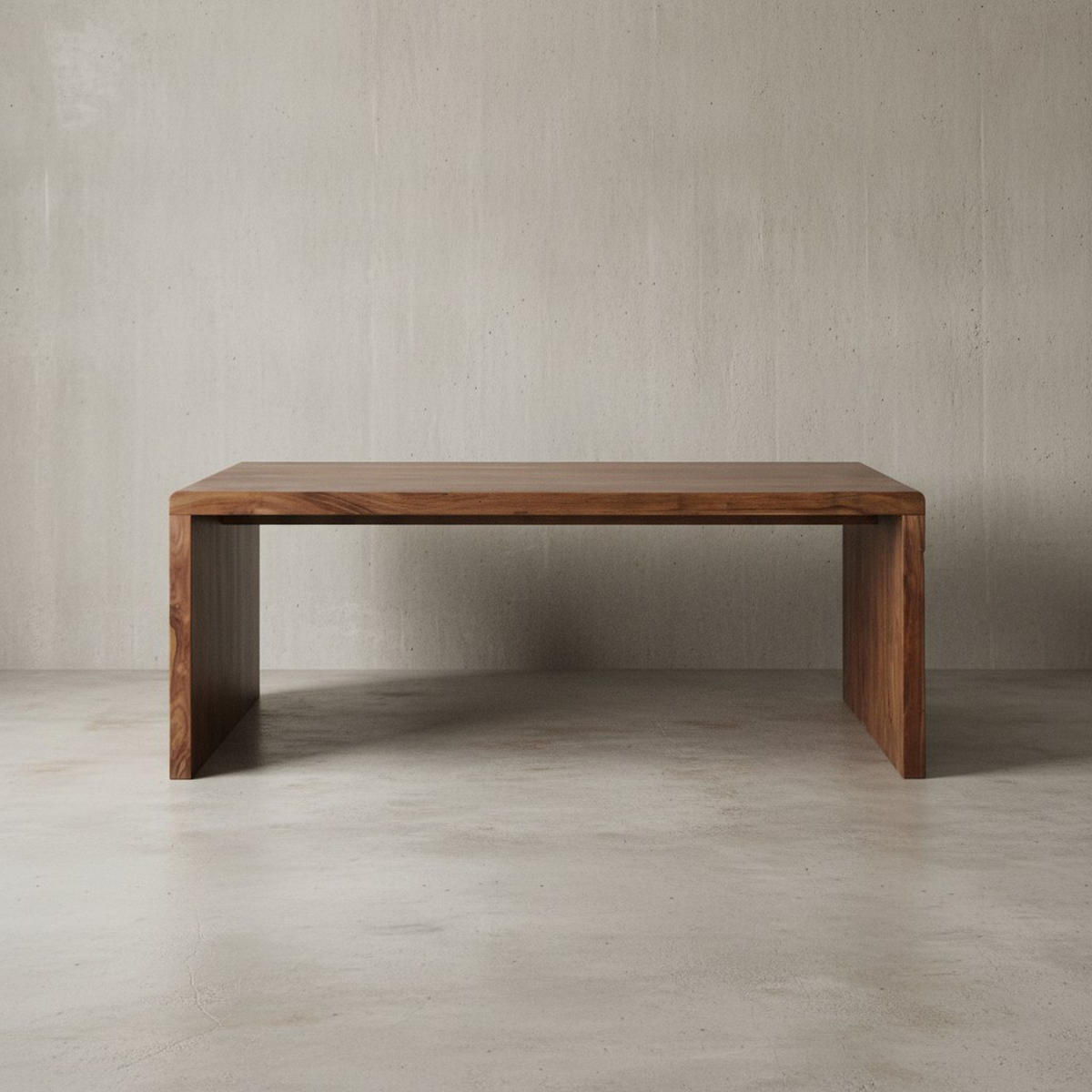 SCHREIBTISCH Massivholz Stauraum Abgerundete Ecken, Braun 200x100x76 cm - Braun, Holz (100/200/76cm) - KADIMA DESIGN
