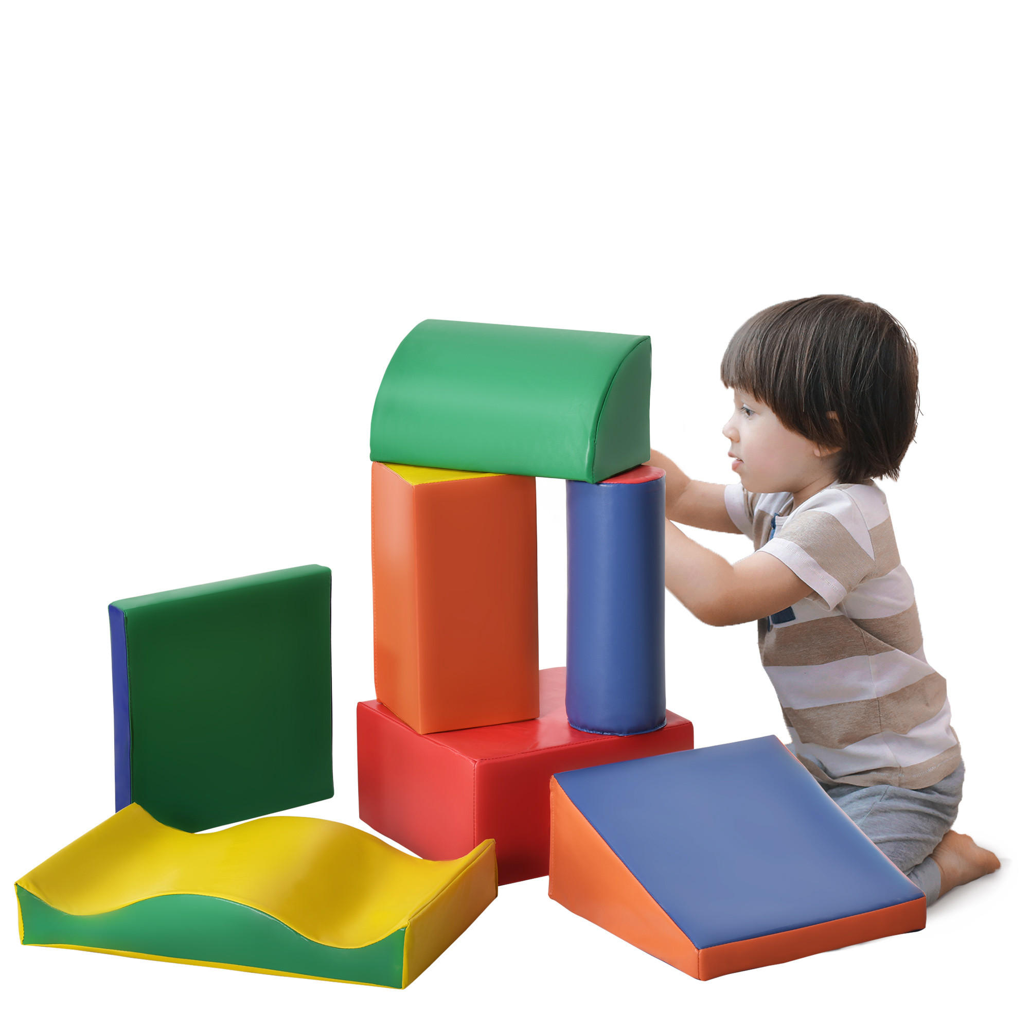 BAUSTEINE DE-18176 7-teiliges Motorikset, EPE-Schaum Bunt - Multicolor, Kunststoff (40/40cm) - ComfortXL