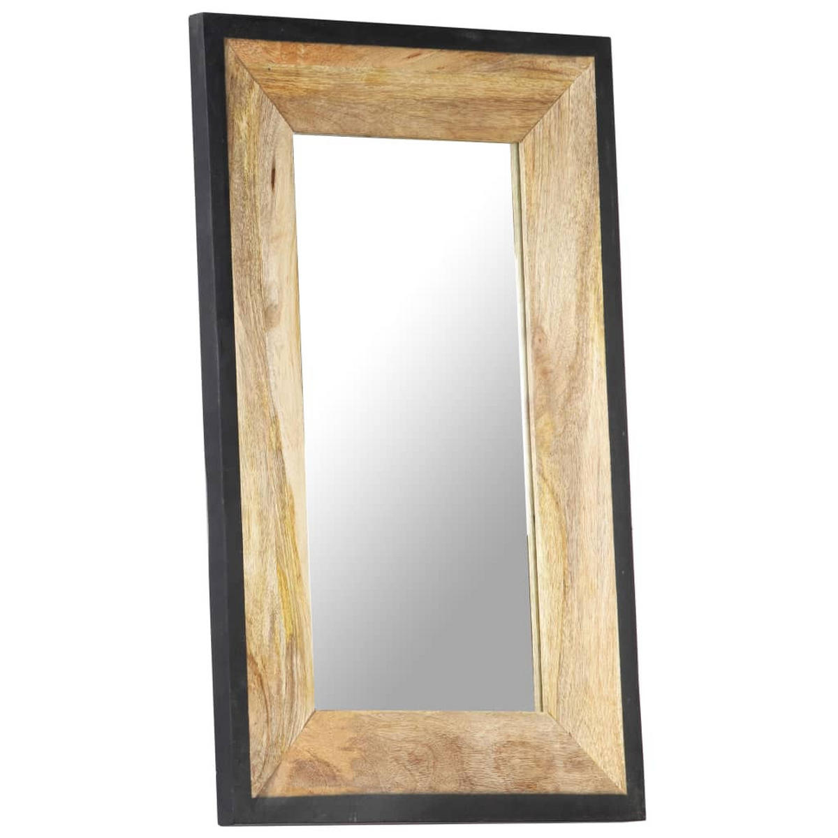 SPIEGEL 80x50 cm Mango Massivholz - Braun, Holz (50/2.5/80cm) - furnicato