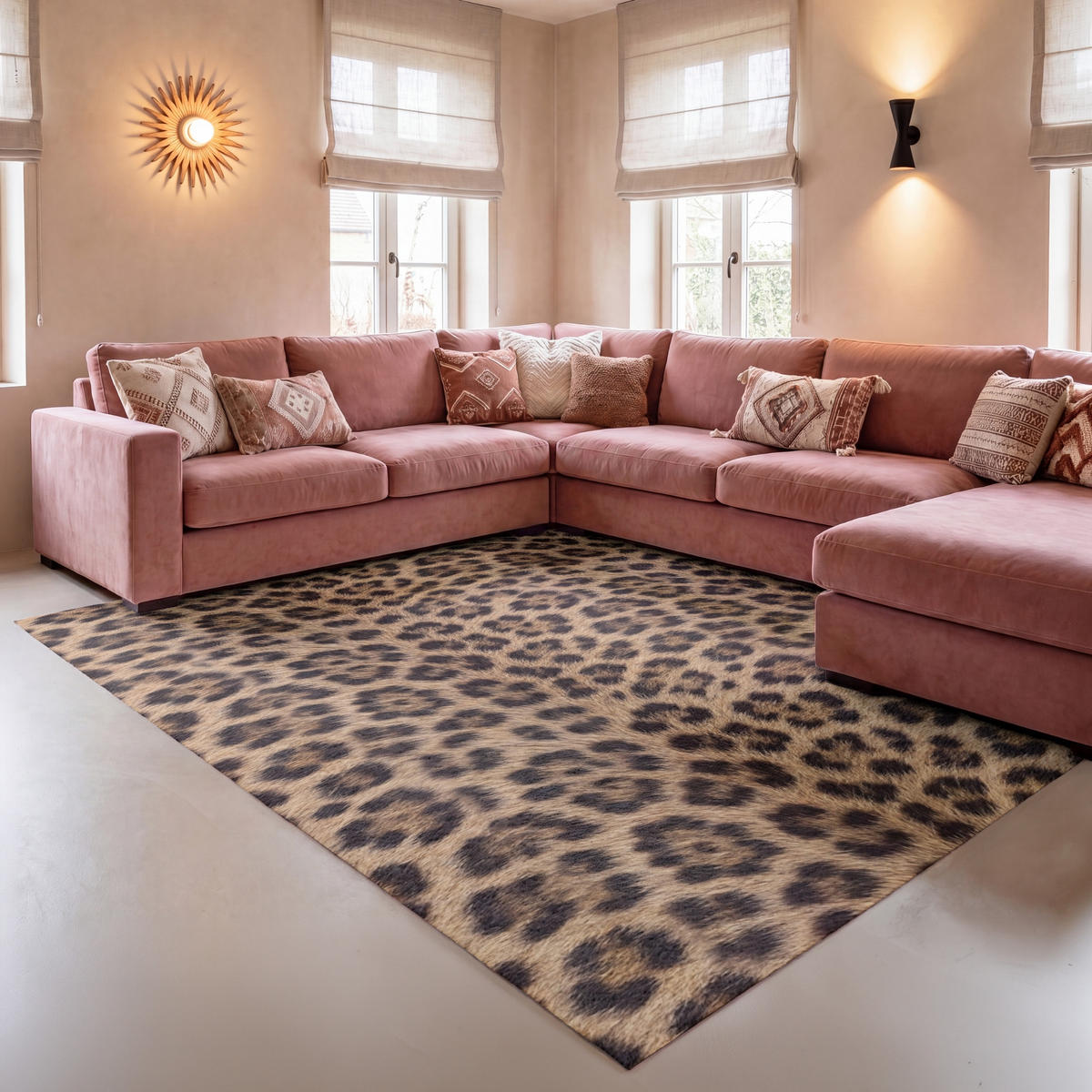 TEPPICH - Leopard - Mantel - Klassisch - Braun - 150x230 cm - Braun, Kunststoff/Textil (150/0.4cm) - OnlyWow